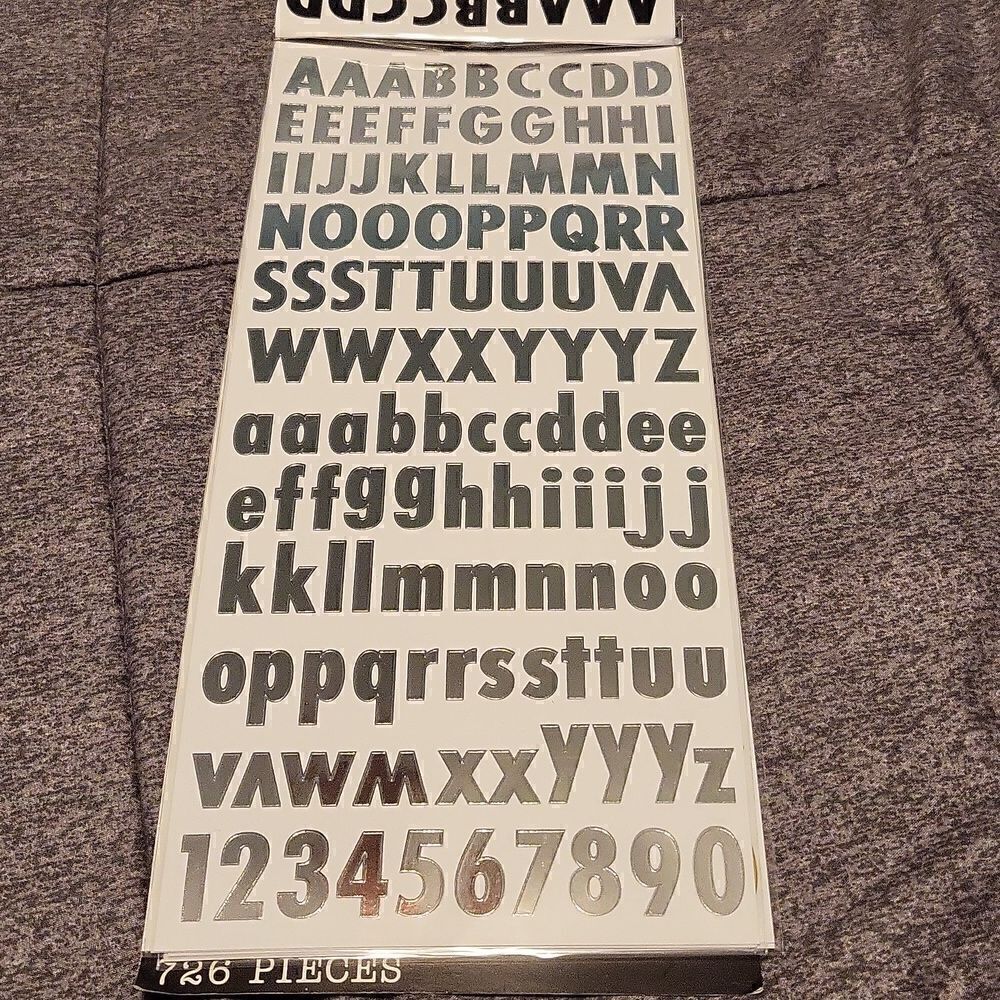 Letters/Number Stickers - Picture 3 of 6